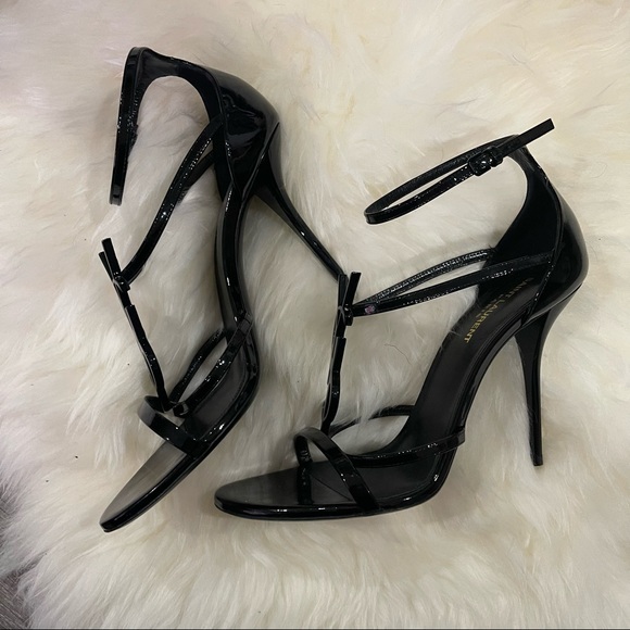 Saint Laurent Cassandra Strappy Sandals - Picture 8 of 9